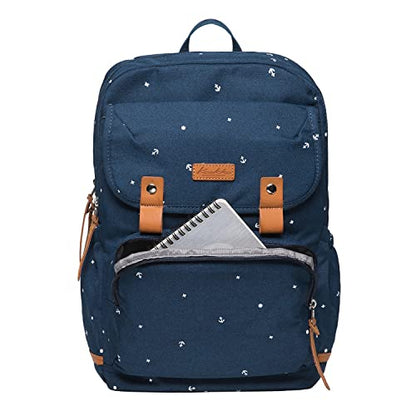 KAUKKO Laptop Backpack Casual Daypack Fits 15.6" Laptop (09-BLUE) - color: 09-blue