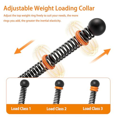 Weighted Ropeless Battle Ropes, Heavy Duty Portable Cordless Battle Ropes for Home Gym, Workout Exercise Rope for Strength Training, Fitness Equipment for Men & Women, Home Gym Equipment(Black)