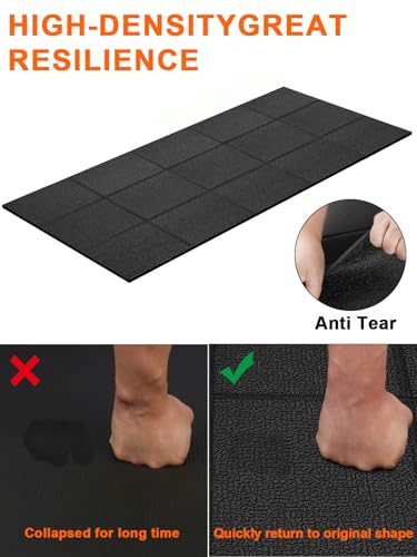 Treadmill Mat 78"x40", WERCHO Foldable Walking Pad Mat for Carpet Hardwood Floors 6mm Heavy-Duty Exercise Equipment Mat for Treadmil Pad,Spin Bike, Elliptical Trainer, Home, Gym - size: 78"L x 40"W x 0.2"Th