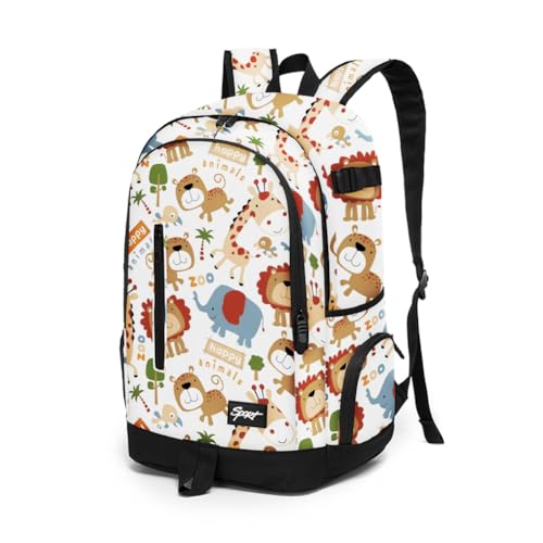 rickyh style School Backpack Travel Bag for Men & Women Lightweight College Back Pack with Laptop Compartmen - color: 01laohu
