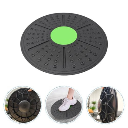 VILLCASE Balance Training Board Fitness Balance Exercise Board with Non-slip Surface Green Indoor Yoga for Home Workout and Physical Therapy