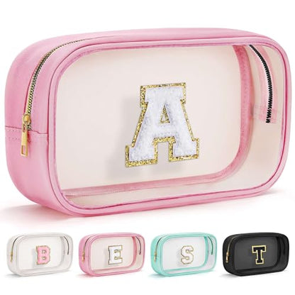 YOOLIFE Travel Essentials for Women Girl Birthday Gift for Kids Girls Women Initial Travel Makeup Bags Organizer Toiletry Bags Cosmetic Bag Beach Bag 11 12 13 14 15 16 Years Old Girl Gift Pink A - color: Large-Pink, style: A