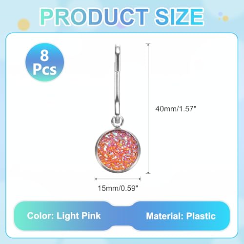 uxcell Zipper Pulls Charm, Zipper Pull Replacement Repair Zip Head Handle for Luggage Clothing - color: Light Pink