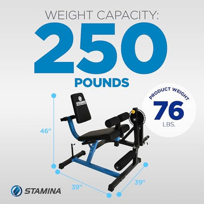 Stamina Strength Training Machine Chest Press and Leg Extension Curl Home Gym Equipment Adjustable - size: Leg Extension