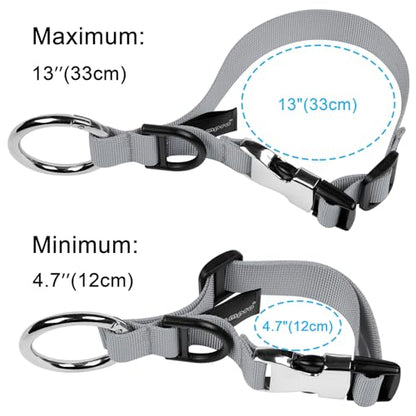 Wisdompro Jacket Gripper Strap, Add a Bag Luggage Straps Baggage Suitcase Belts Travel Accessories with Hook and D-Ring - Make Your Hands Free, Easy to Carry Your Extra Bags - Gray - color: Gray