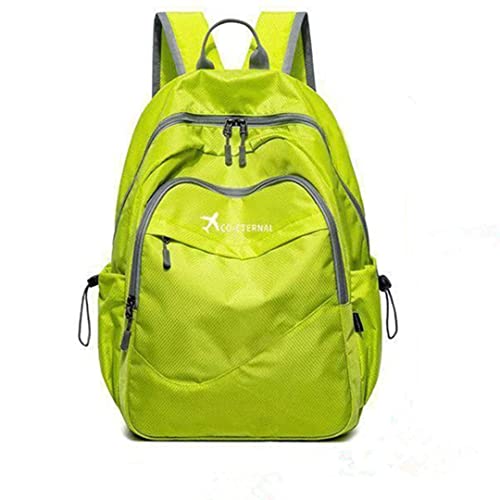 Geboldil Men's and women's lightweight foldable hiking travel backpack waterproof camping backpack green - color: Green
