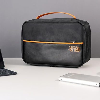 Organizer Bag Big Case Cable Electronic Devices Travel Pouch USB Charger Accessories Mouse Phone SD Power Bank Earphone - color: Grey