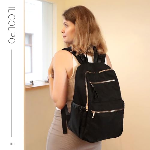 Diaper Bag Backpack, Nylon Baby Bag with 19 Pockets, Large Baby Diaper Bag for Boys Girls,Diaper Bag Insert,Changing Pad,Insulated Pockets,Stroller Straps,Black - color: Deep Black