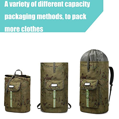 laundry bag backpack,extra-large heavy duty laundry bags,laundry backpack for college students,drawstring closure (Ruins camouflage laundry bag backpack) - color: Ruins Camouflage Laundry Bag Backpack