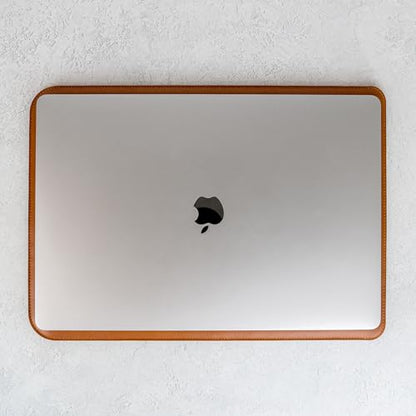 Casemade Real Leather Laptop Sleeve for MacBook Pro & Air Fits 13, 14, 15 & 16 Inch - Genuine Full Grain Leather with Soft Wool Lining (14-inch Pro M1/M2/M3/M4/M5) - color: Tan, size: 14" Pro M1-M5