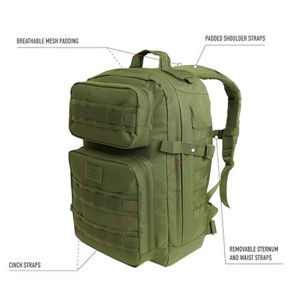 Rothco 22970: Midnight Camo Fast Mover Tactical Backpack - color: Midnight Black Camo