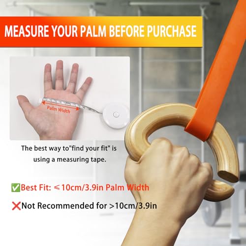 Lights Mountain Wooden Resistance Bands Handles Versatile Exercise Handles with Anti-Slip Grip Tapes for Elastic Band Workouts Home Gym Strength Training and Full-Body Workouts - color: handles with embedded metal plates