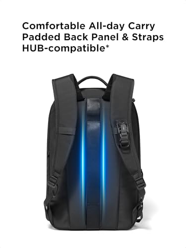 ALPAKA Aero Pack 16L Lightweight Laptop Backpack for Work, Travel and Daily Commute, Fits 16" MacBook Pro, Personal Item Carry On with Internal Bottle Pocket, Axoflux 210D Ripstop, Black - color: Black
