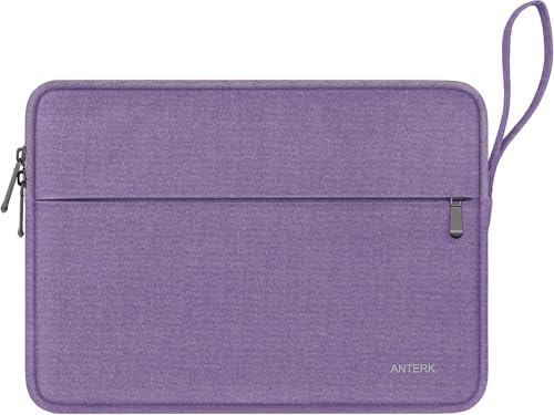 Laptop Sleeve 14 Inch, Water Resistant Traveling Computer Cover with Handle, Shockproof Protective Carrying Laptop Bag Compatible for 14 Inch MacBook Air/Pro, HP, Dell, Lenovo, Purple - color: Purple, size: 14 Inch