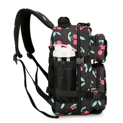 9L Mini Tactical Backpack for Men and Women Tactical Backpack Small for Hiking Small Tactical Bag Fitness Pack - color: Cherry
