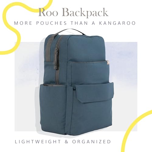 RED ROVR Roo Lightweight 1 LB Diaper Bag Backpack | 11 organizational pockets| Durable & Water-Resistant (Navy) - color: Navy