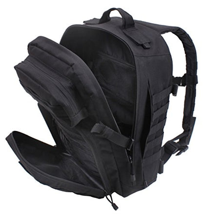 Rothco Fast Mover Tactical Backpack - Outdoor Hiking Pack for EDC Essential Gear (Black) - color: Black