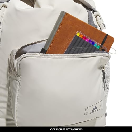 Saturday Sport Fashion Compact Small Size Backpack - color: Alumina Beige/Grey Four
