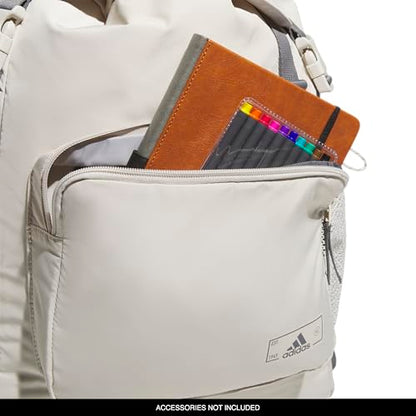 Saturday Sport Fashion Compact Small Size Backpack - color: Alumina Beige/Grey Four