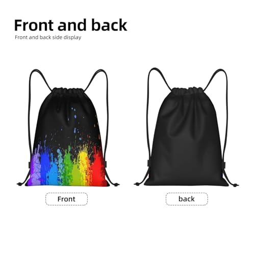 Rainbow Pride LGBT Drawstring Backpack Bag Sport Gym Dance Beach Travel Sackpack for Women Men - color: Lgbt_ddd00646