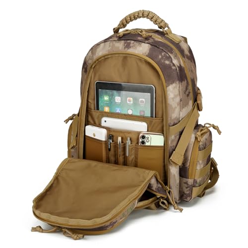 30L Military Tactical Backpack for Men 3 day Assault Pack Molle Backpack Tactical Hiking Rucksack - color: Sand