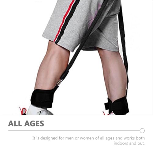 ORFOFE Professional Resistance Bands Ankle Straps Set Reusable Fitness Tube Bands for Leg Strength Training and Vertical Jump Exercise for Home Workout