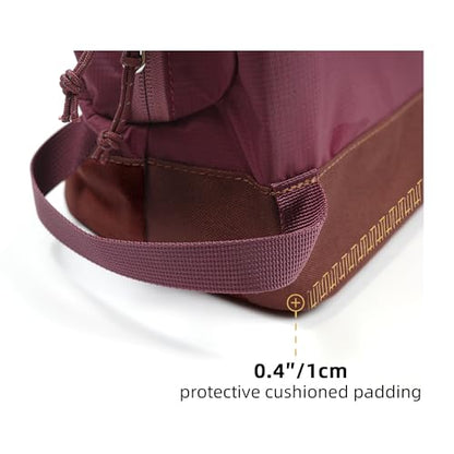 Travel Toiletry Bag For Women, 8L Large Packing Cube with Waterproof TPU Wet/Dry Compartment - color: Valkyrie Red, size: 8L