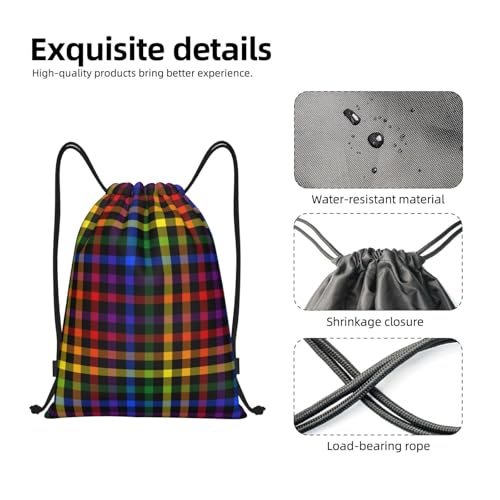Rainbow Pride LGBT Drawstring Backpack Bag Sport Gym Dance Beach Travel Sackpack for Women Men - color: Lgbt_ddd00648