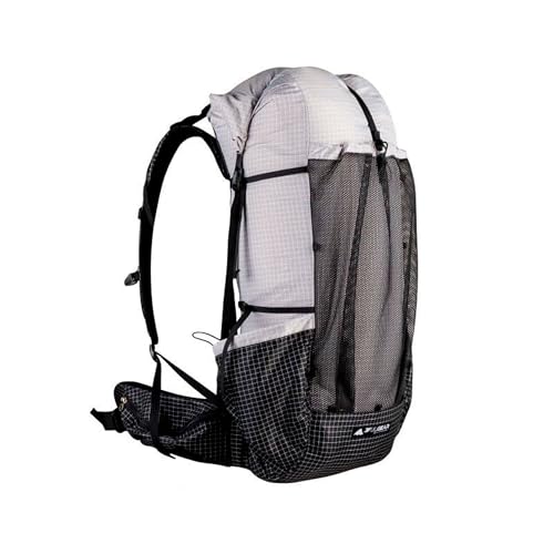 3F UL GEAR QiDian Pro UL 46+10L Backpack Outdoor Climbing Bag Camping Hiking Bags UHMWPE ultralight (beige) - color: Grey