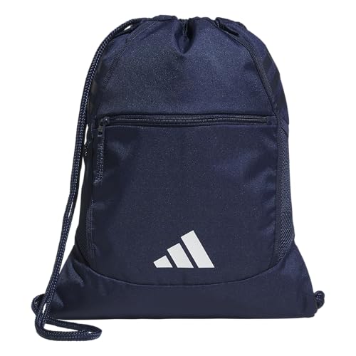 adidas Stadium Sackpack – Drawstring Backpack Gym Bag, 13L - color: Team Navy Blue 2/White
