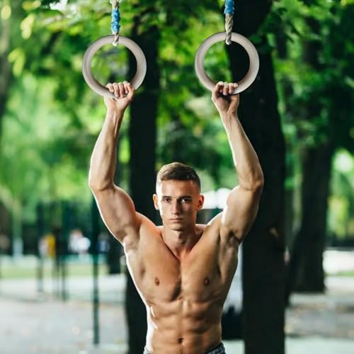 Calisthenics Rings - Gymnastics Grips | Full Body Workout Rings,for Home Gym Fitness Exercise Playground Indoor Outdoor
