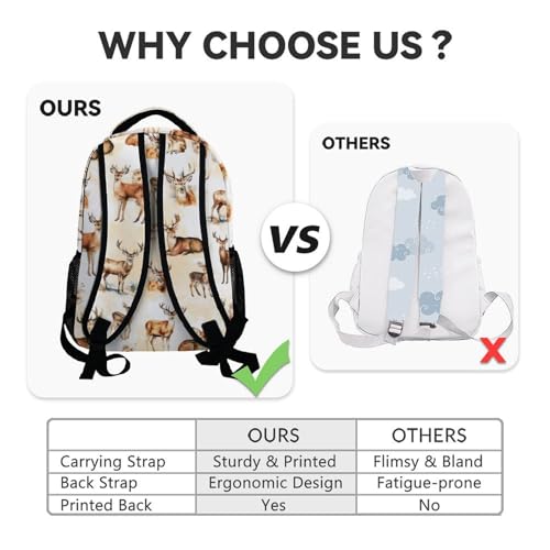 School Backpack for Girls - 17 Inch Kids Backpack with Giraffe Patterns - Fashion Lightweight Bookbag - color: Color3-1
