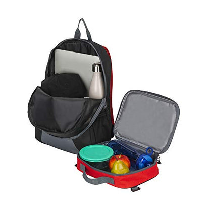 PUMA KIDS' EVERCAT BACKPACK & LUNCH KIT COMBO - color: Black/Grey/Red
