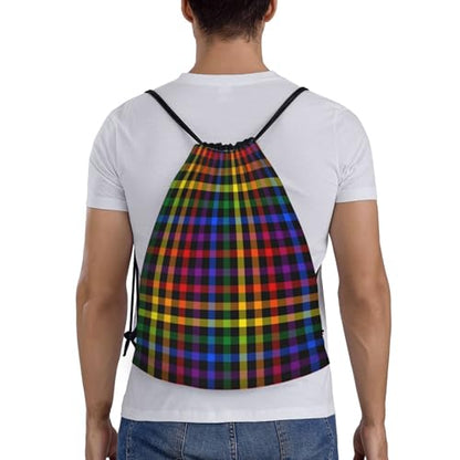 Rainbow Pride LGBT Drawstring Backpack Bag Sport Gym Dance Beach Travel Sackpack for Women Men - color: Lgbt_ddd00648
