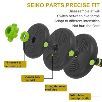 4-in-1 Adjustable Dumbbell Set, 30/44/66/88 Lbs Free Weights Set with Connector, Fitness Exercise Equipment Used As Kettlebells, Barbell, Push Up Stand, Weights Set for Home Gym Suitable Women/Men - size: 66 Lbs Round