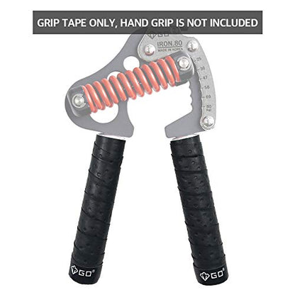 GD Grip Tape (3 Colors), Grip Tape for Hand Grip Strengthener, Non-Slip Tape, GD IRON GRIP, Overgrip, Reduce Pain and Injury Recovery - color: Black