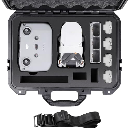 Mini 4K Case, IP67 Waterproof Hard Travel Carrying Case for DJI Mini 4K/ 2/2 SE Fly More Combo Drone & Accessories