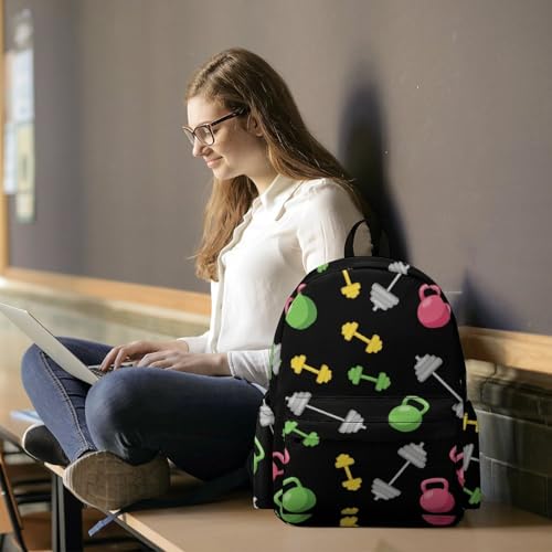 Laptop Backpack for Men Women Fitness Equipment Black Travel Work Backpack with Compartment Large Capacity Daypack