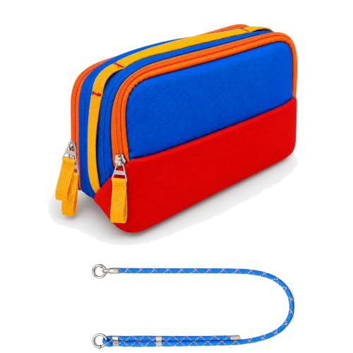 Charger Organizer Travel Case for Laptop Adapters with Shoulder Strap - color: Case+Phone Lanyard