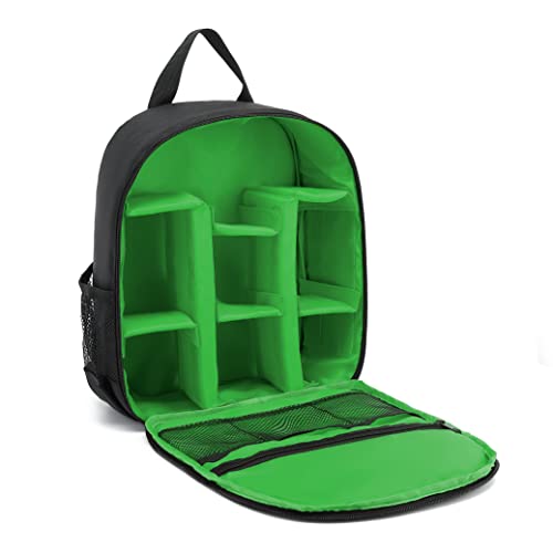 Digital DSLR Camera Waterproof Sling Backpack Shoulder Bag For Unisex Hiking Traveling (Green) - color: Green