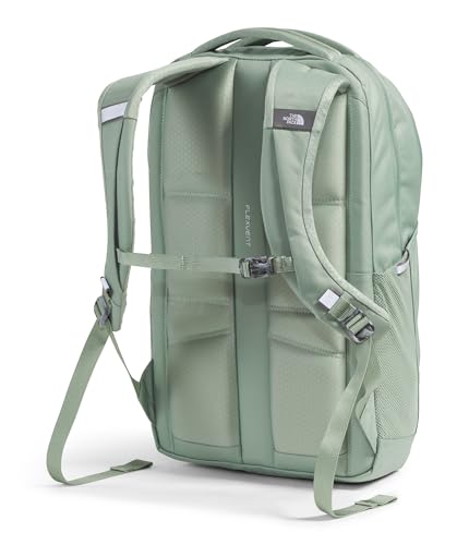 The North Face Women's Vault Everyday Laptop Backpack - Commuter Travel Bag, Water-Repellent, Spacious Main Compartment, Slate Moss/White Dune, One Size - color: Slate Moss/White Dune