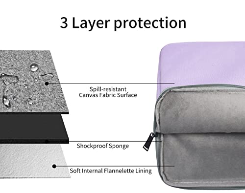 Laptop Sleeve 17 inch Laptop Bag for HP Lenovo Dell ASUS Acer Chromebook 17, HP Pavilion 17, ASUS Vivobook 17, Acer Nitro 5 17, Dell Inspiron 17, Lenovo IdeaPad 17.3 Computer Waterproof Case(Purple) - color: Purple