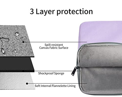 Laptop Sleeve 17 inch Laptop Bag for HP Lenovo Dell ASUS Acer Chromebook 17, HP Pavilion 17, ASUS Vivobook 17, Acer Nitro 5 17, Dell Inspiron 17, Lenovo IdeaPad 17.3 Computer Waterproof Case(Purple) - color: Purple