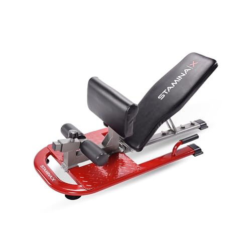 Stamina X 4-in-1 Fitness Bench - Adjustable Weight and Foldable Exercise Bench Roman Chair with Smart Workout App - Up to 250 lbs Weight Capacity | Adjustable Weight and Foldable Exercise Bench Roman Chair with Smart Workout App; Up to 250 lbs Weight Capa