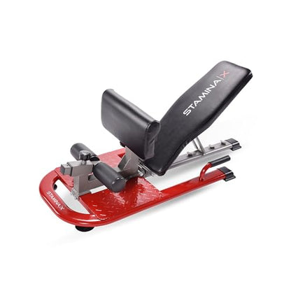 Stamina X 4-in-1 Fitness Bench - Adjustable Weight and Foldable Exercise Bench Roman Chair with Smart Workout App - Up to 250 lbs Weight Capacity | Adjustable Weight and Foldable Exercise Bench Roman Chair with Smart Workout App; Up to 250 lbs Weight Capa