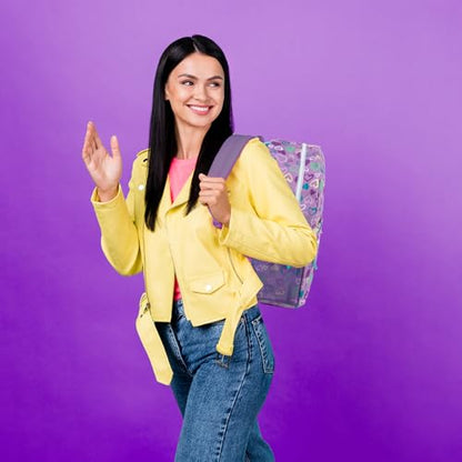 Trail maker 17 inch Backpack for Travel & Commute, Zippered Front & Mesh Side Pockets, Padded Straps - color: Heart Fiesta