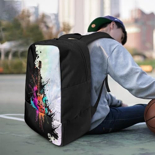 Basketball Backpack With Separate Ball Compartment And Shoes Fit Basketball Volleyball Football - color: Guitar