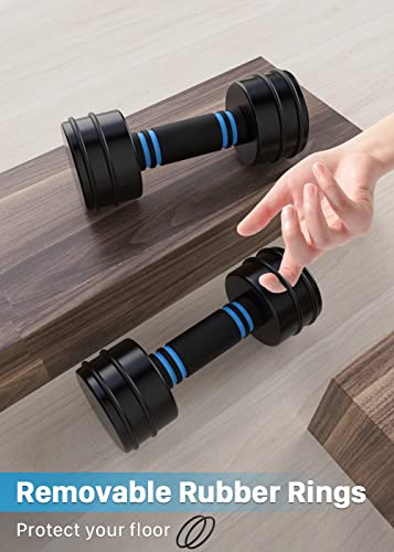 Northdeer Steel Dumbbells Adjustable Black Coated Weight Set with Foam Handles for Home Gym Workout - Strength Trainging for Men, Women (5lbs/10lbs/15lbs/20lbs) - style: 10lbs Pair (2×10lbs)