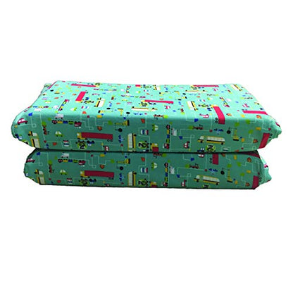 KinderMat 1.5" Thick + PBS Kids Kinderbundle - Washable Cover, Special Edition - Traffic JAM Design- Regular, Washable Sheet is 47" x 22", Value Bundle Great for Daycare & Family Households - color: Traffic Jam Bundle 1.5 Inch