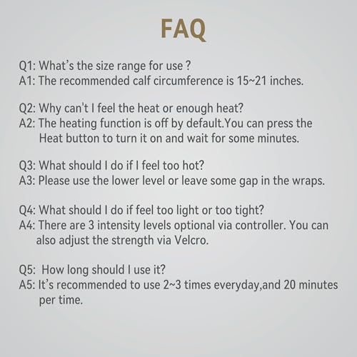 FIT KING Air Compression Leg Massager with Heat - Great Gift for Wife Mom Dad